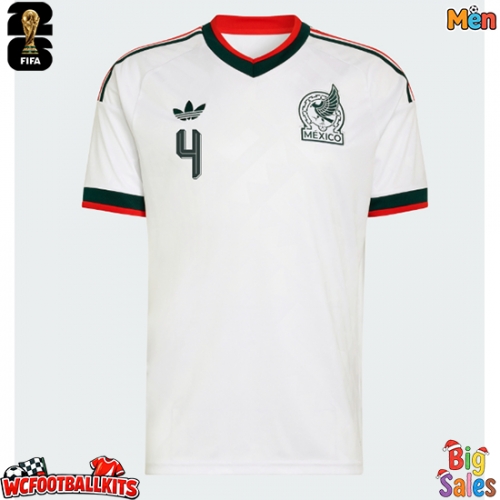 Mexico Edson Alvarez #4 Replica Away Stadium Shirt World Cup 2026 Short Sleeve